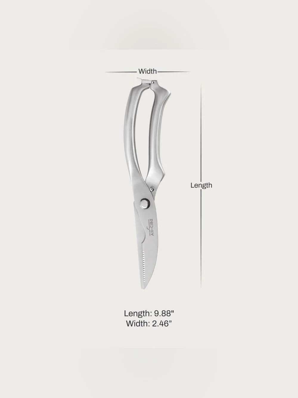 ALL CLAD 10” Stainless Steel Poultry Shears NWT
